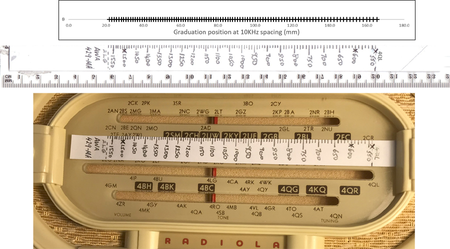 AWA Radiola 429MA Tuning Dial