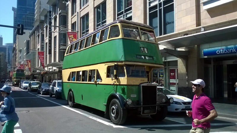 Vintage Buses on George Street