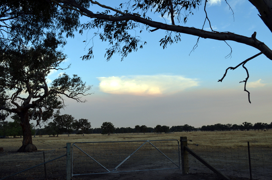 Clouds and smoke