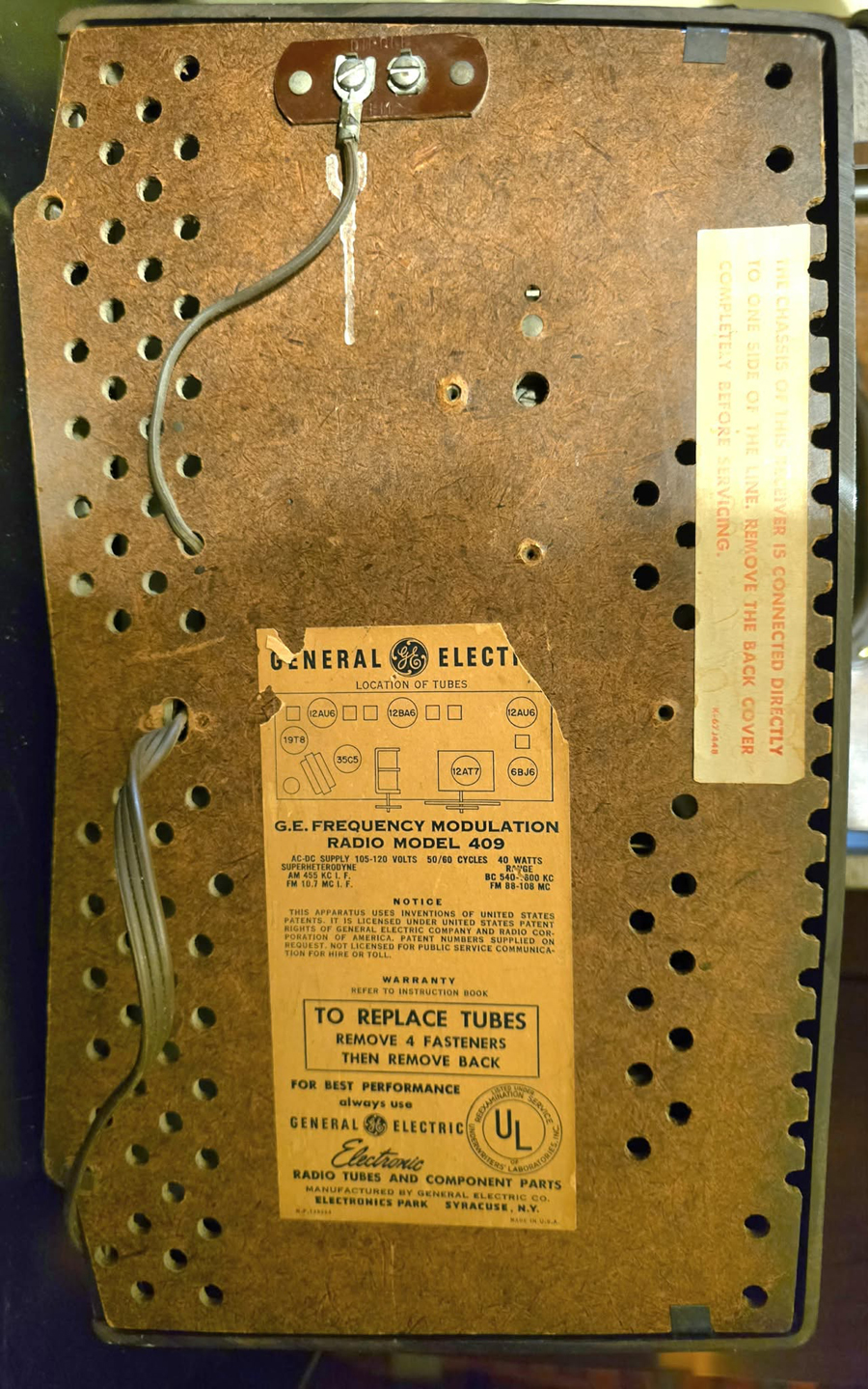 GE Model 409 valve radio