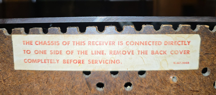 GE Model 409 valve radio