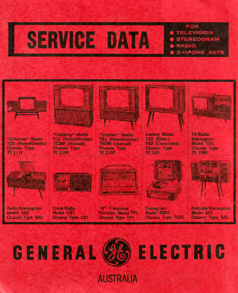 General Electric Service Data