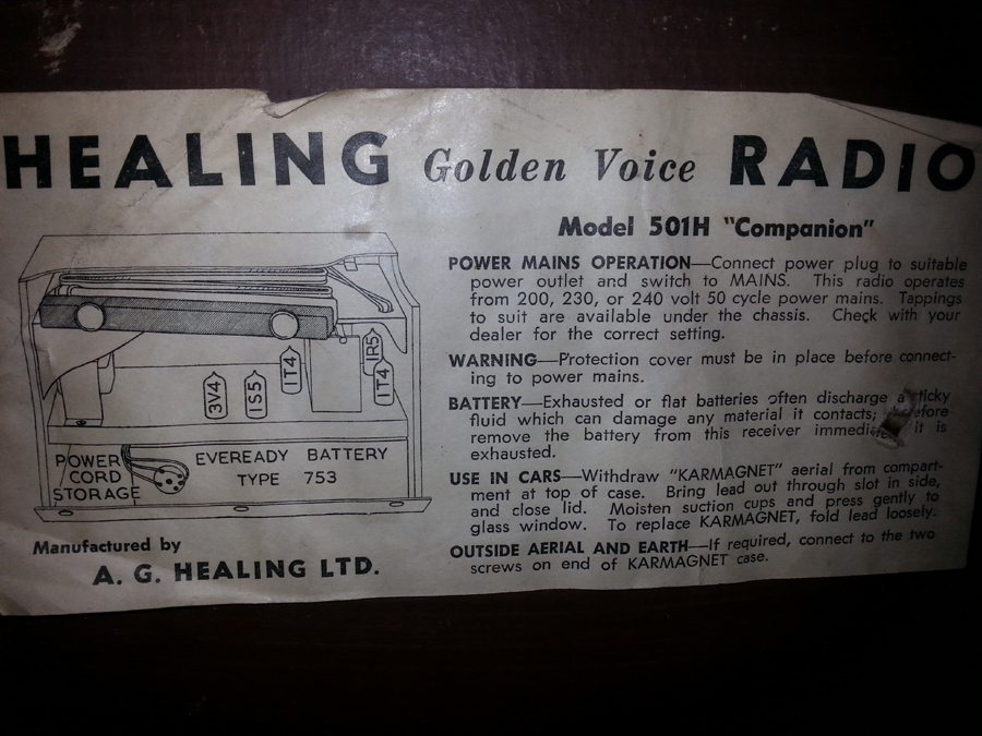 Healing Golden Voice 501H Companion