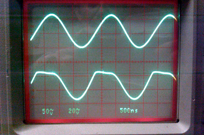 Leader LSG 11 signal generator output waveform