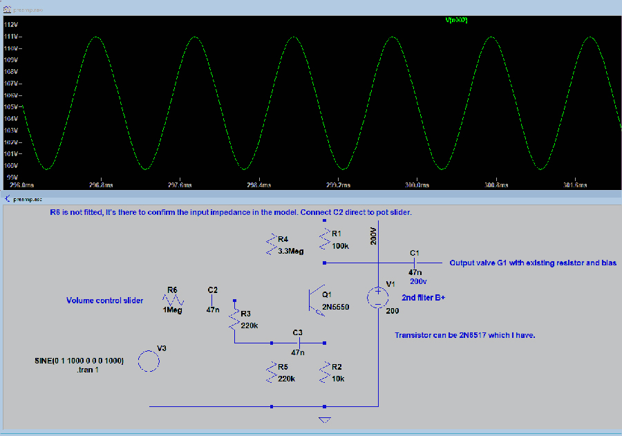 Preamp with bootstrapping