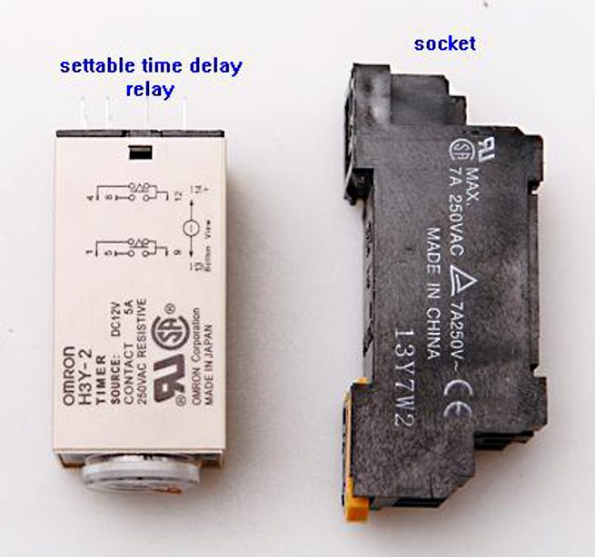 Omron adjustable time delay relay