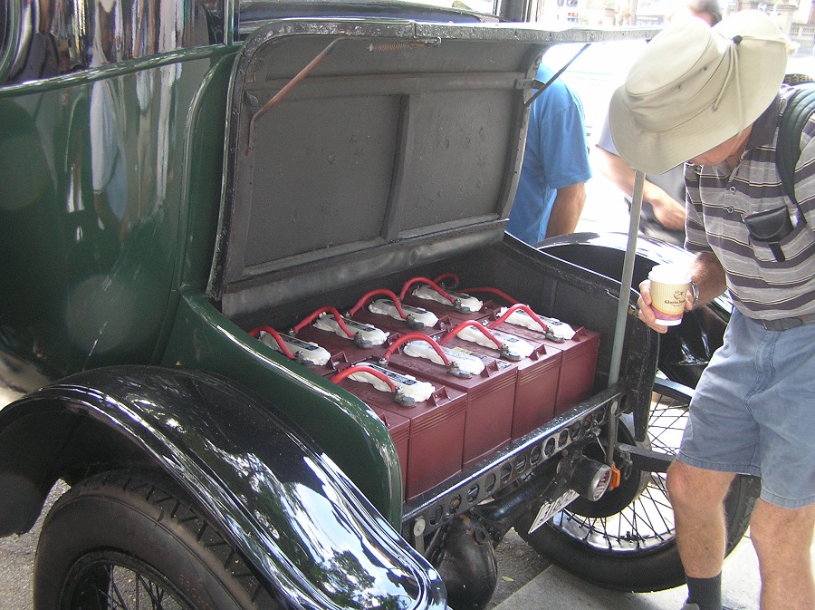 Vintage electric car