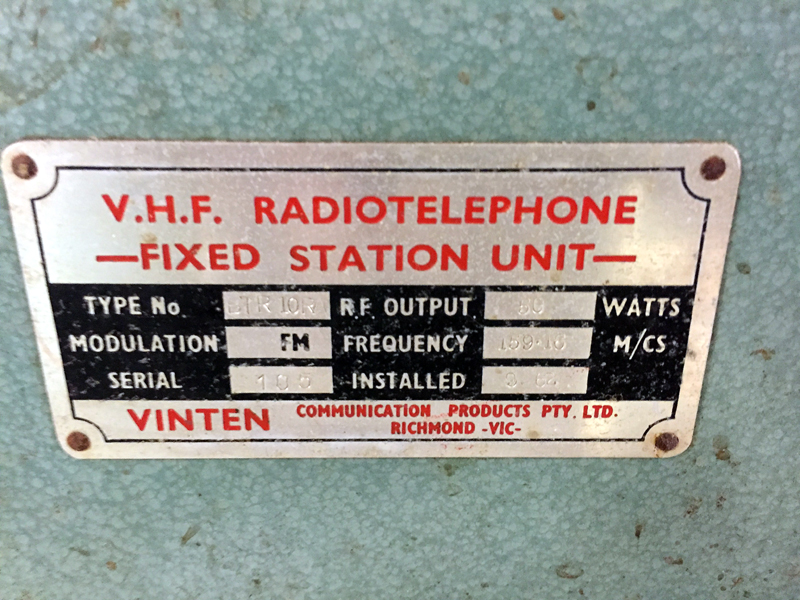 Vinten Radiotelephone